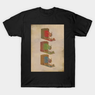 Vintage red green blue RGB photographic camera T-Shirt